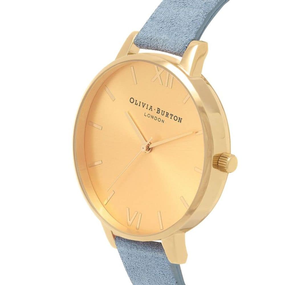 Olivia Burton Blue Artificial Leather Dress Watch - Image 2