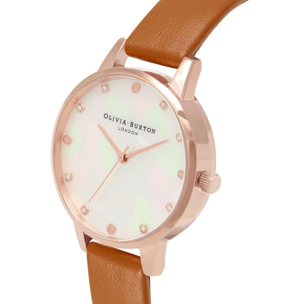 Olivia Burton Brown Artificial Leather Dress Watch - Image 2