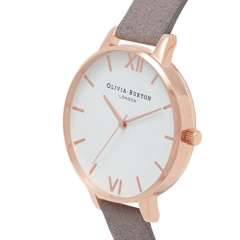 Olivia Burton Gray Artificial Leather Dress Watch - Image 2
