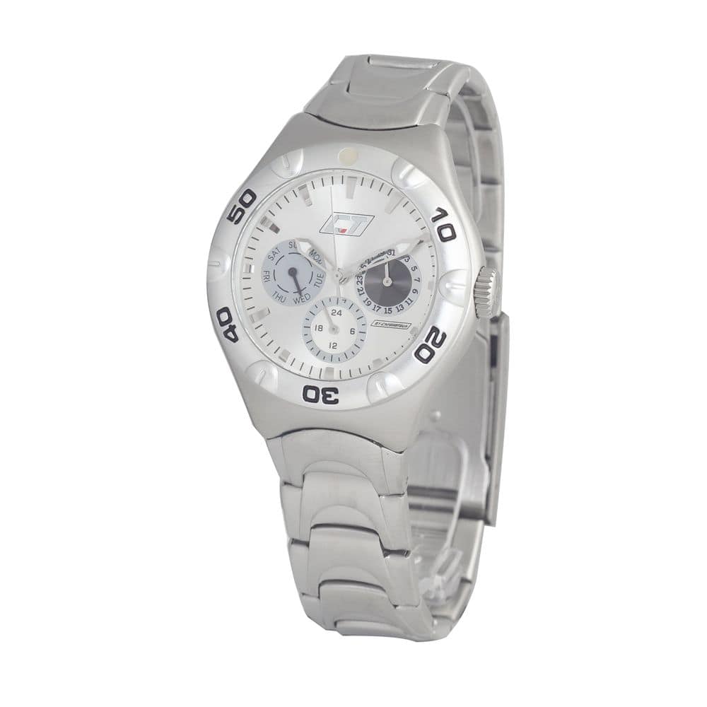 Chronotech Silver Stainless Steel Dress Watch