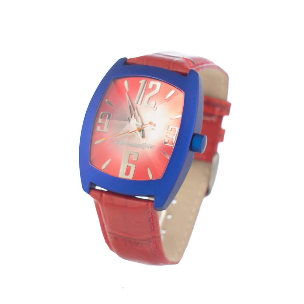 Chronotech Multicolor Leather Dress Watch