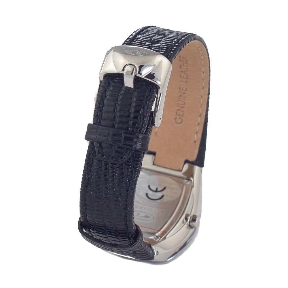 Chronotech Black Leather Dress Watch - Image 2