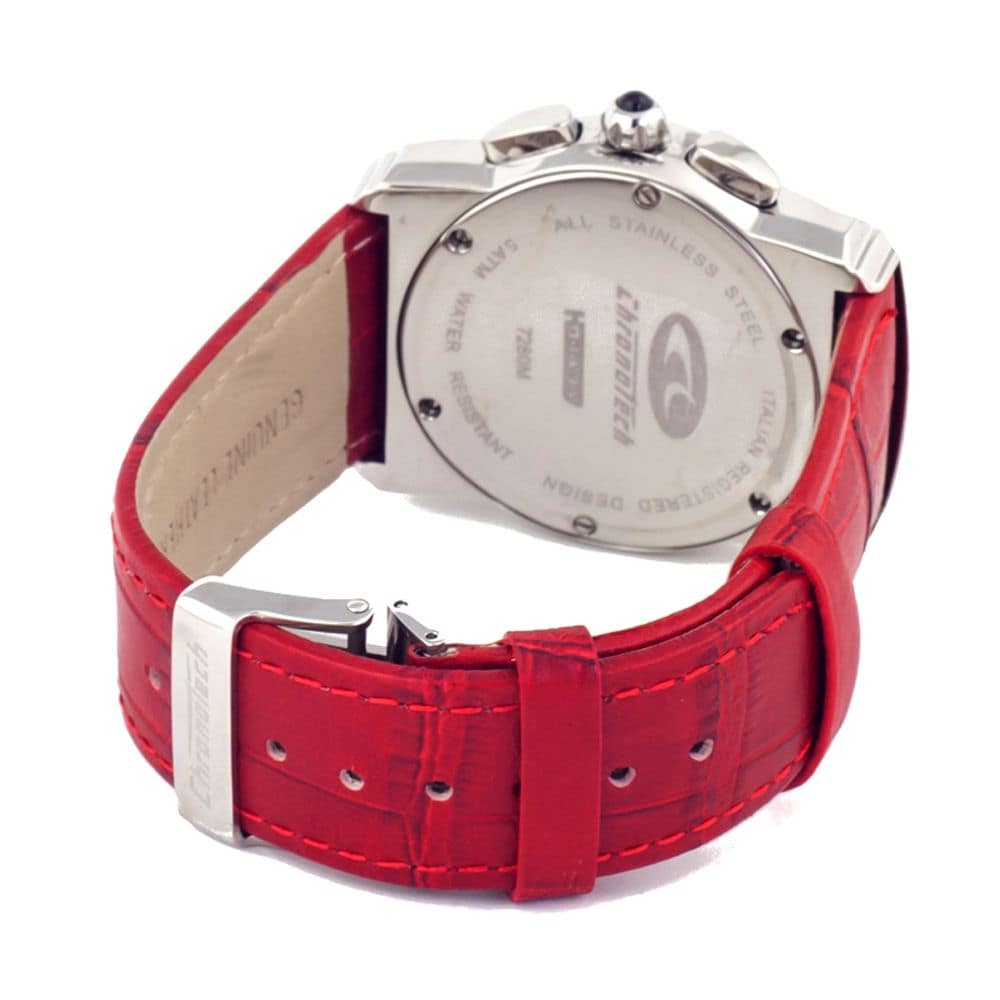 Chronotech Multicolor Leather Dress Watch - Image 2