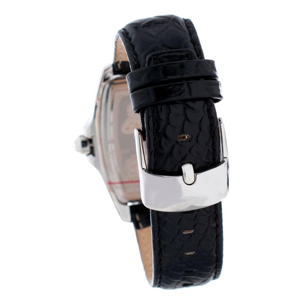 Chronotech Black Leather Dress Watch - Image 2