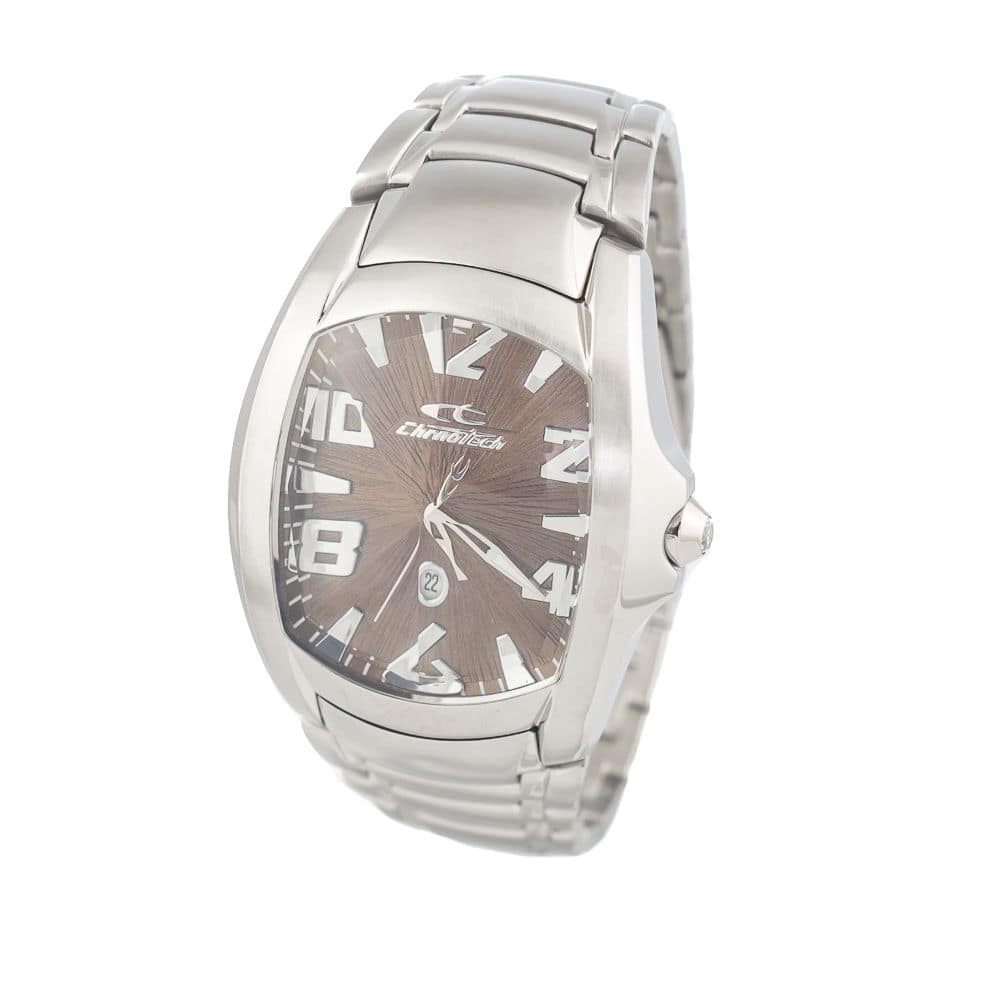 Chronotech Silver Stainless Steel Dress Watch