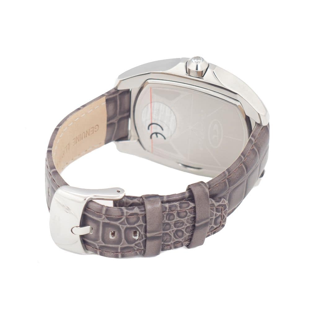Chronotech Gray Leather Dress Watch - Image 2
