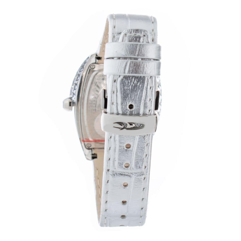 Chronotech Silver Leather Dress Watch - Image 2