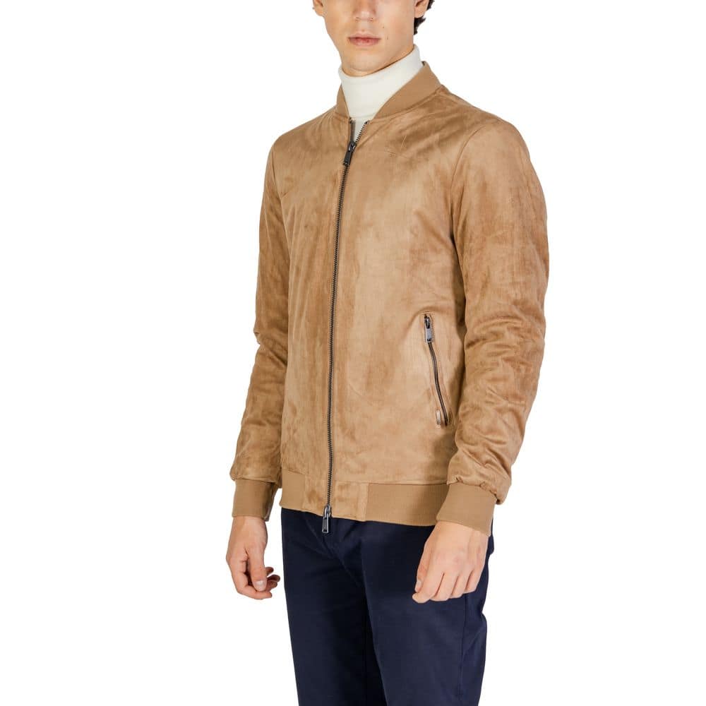 Gianni Lupo Beige Polyester Bomber - Image 3