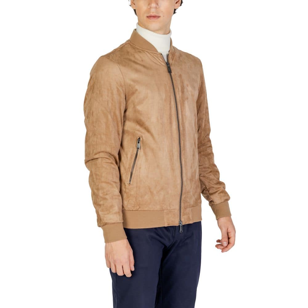 Gianni Lupo Beige Polyester Bomber - Image 4