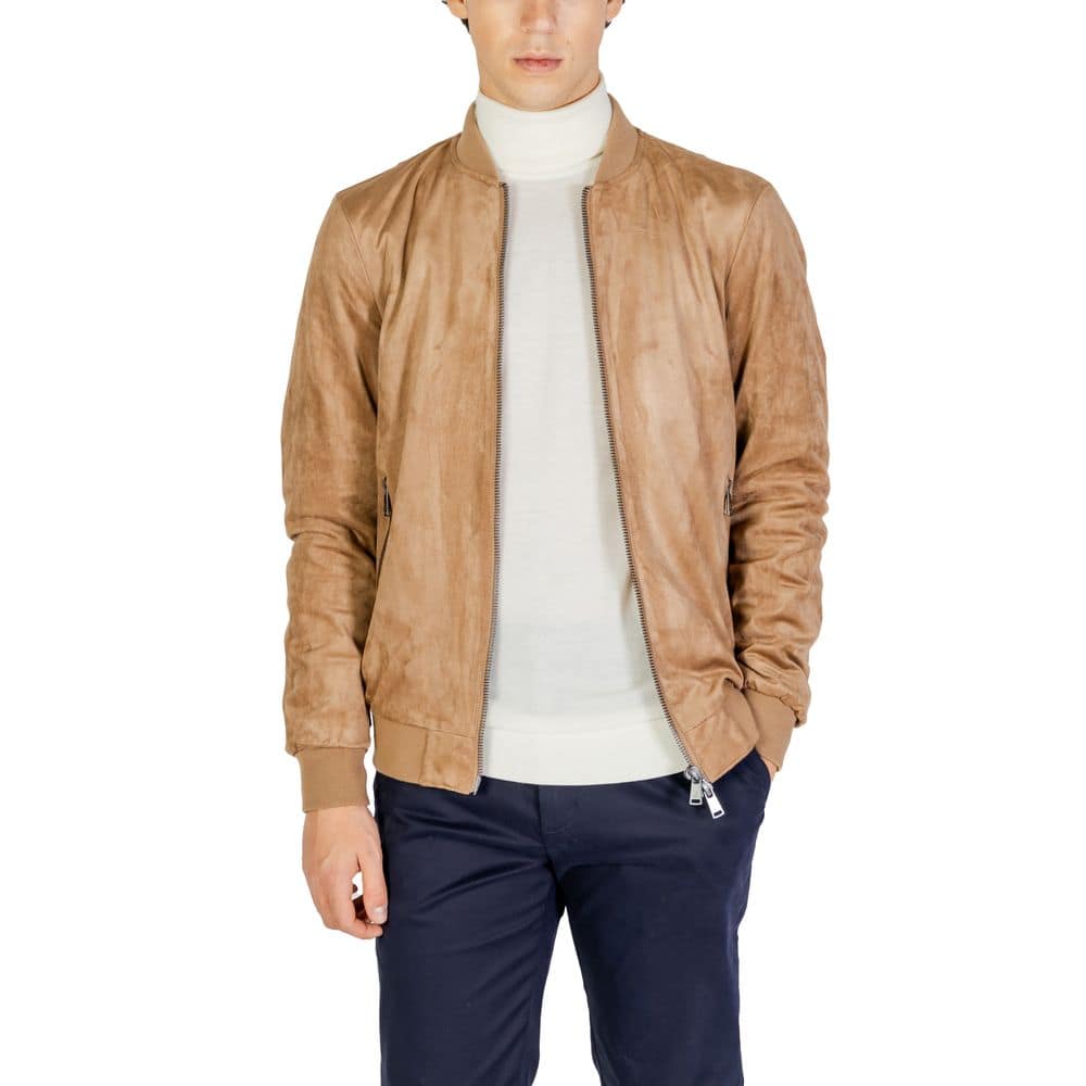 Gianni Lupo Beige Polyester Bomber - Image 5
