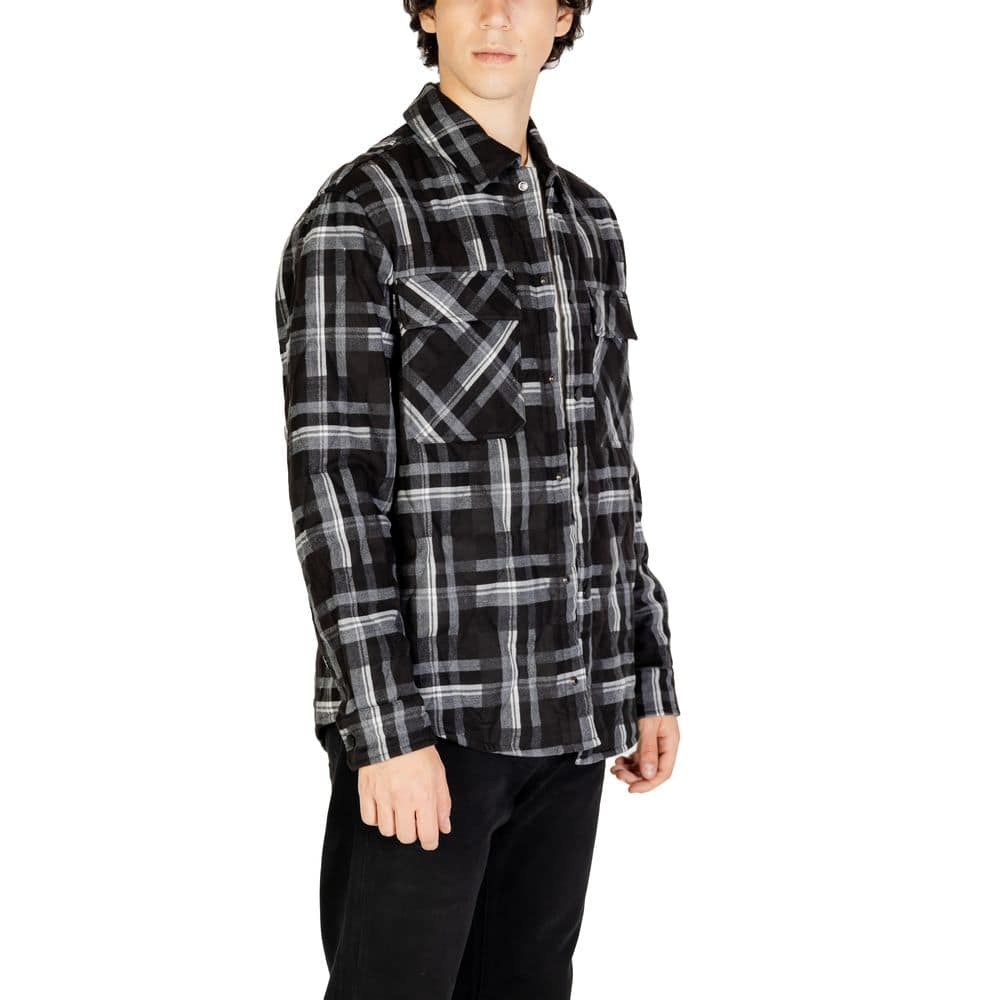 Gianni Lupo Black Polyester Coat - Image 4