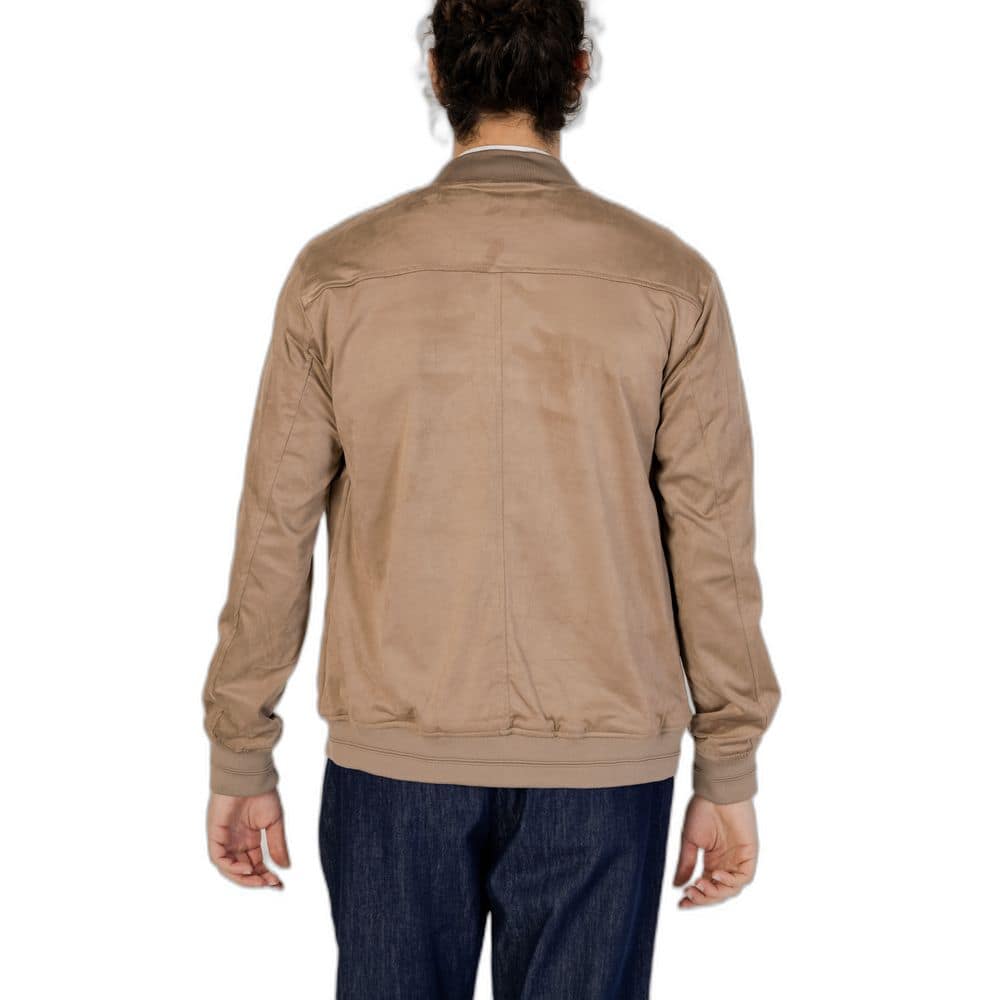 Hamaki-Ho Brown Polyester Bomber - Image 2