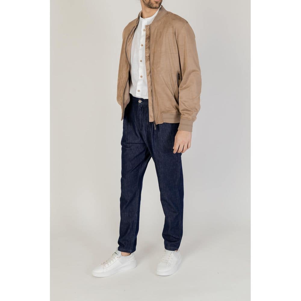 Hamaki-Ho Brown Polyester Bomber - Image 5