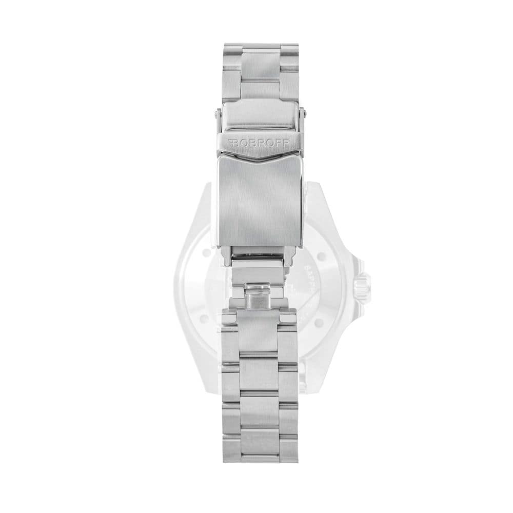 Bobroff Silver Stainless Steel Bracelet Watch - Image 3