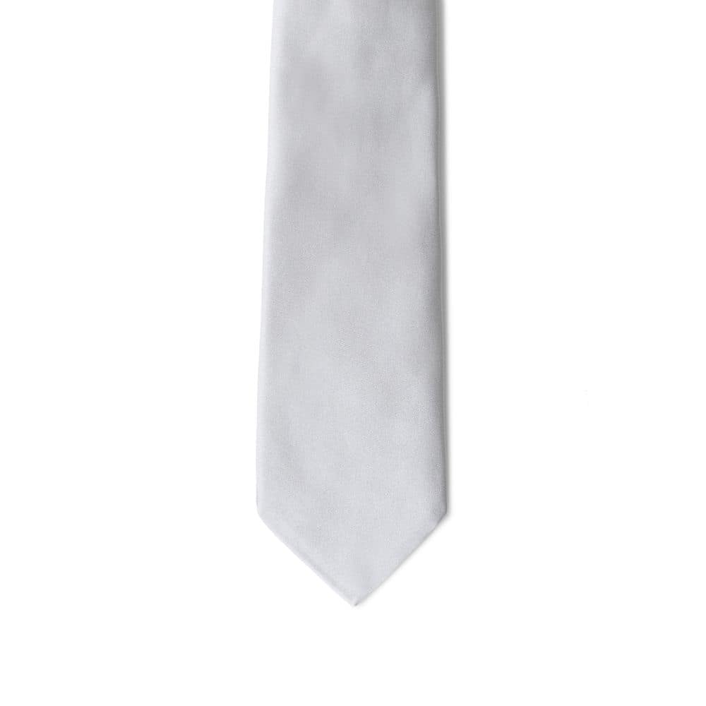 Giorgio Armani Silver Silk Tie - Image 3