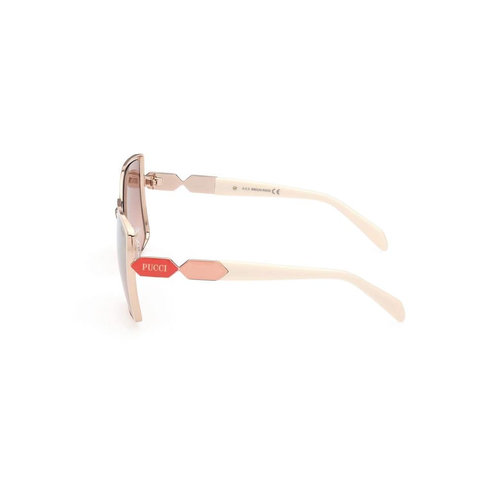 Emilio Pucci White Metal Sunglasses - Image 3