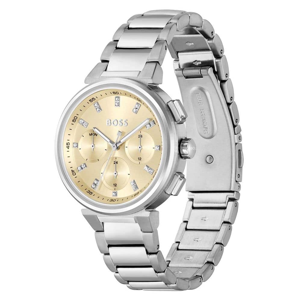 Hugo Boss Silver Stainless Steel Dress Watch - Image 2