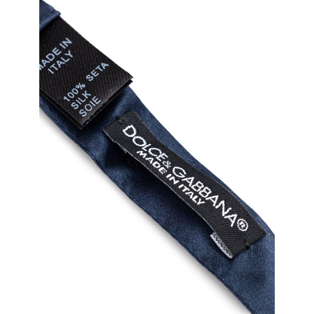 Dolce & Gabbana Blue Silk Bowtie - Image 3
