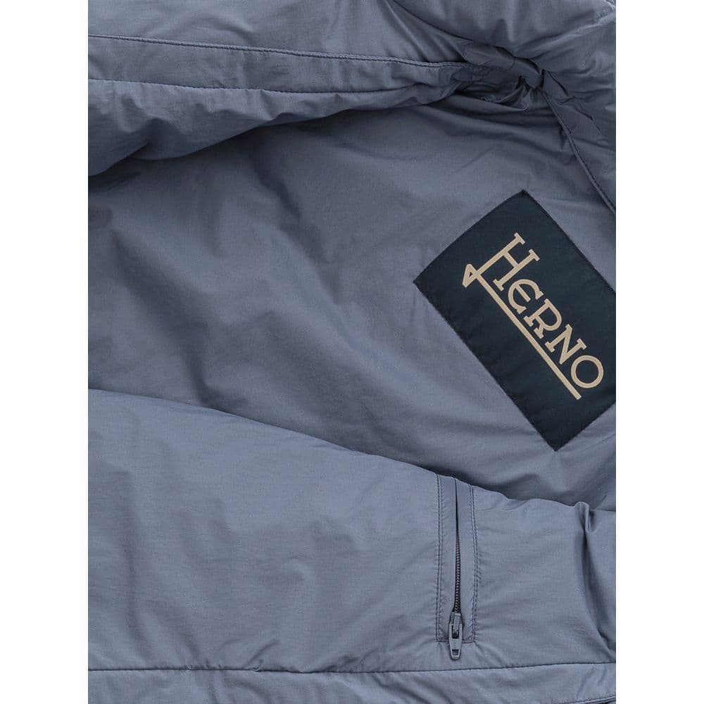 Herno Blue Polyester Coat - Image 6