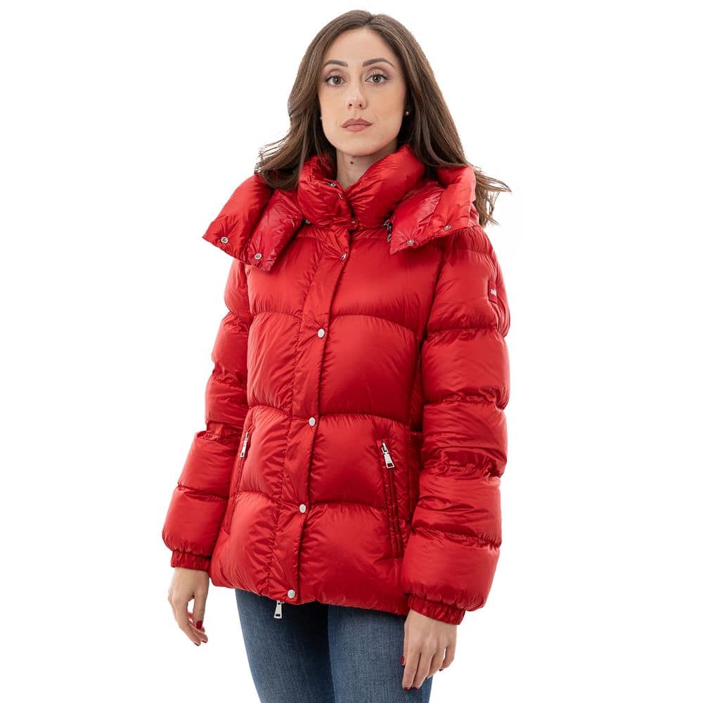 Add Red Polyamide Full-Length Jacket - Image 2