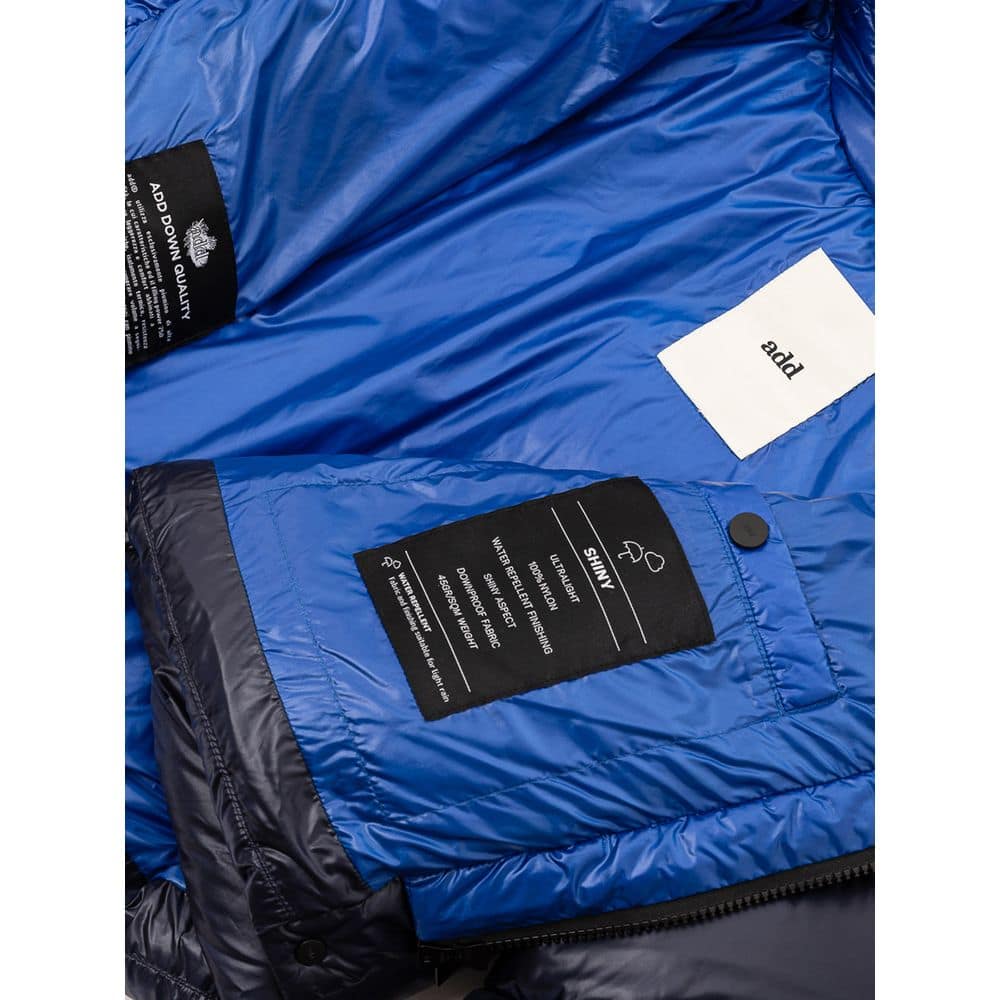 Add Blue Polyamide Full-Length Jacket - Image 5