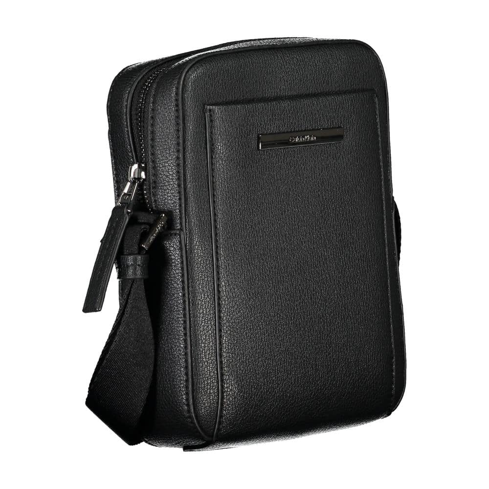 Calvin Klein Sleek Black Shoulder Bag with Logo Detail - Image 3