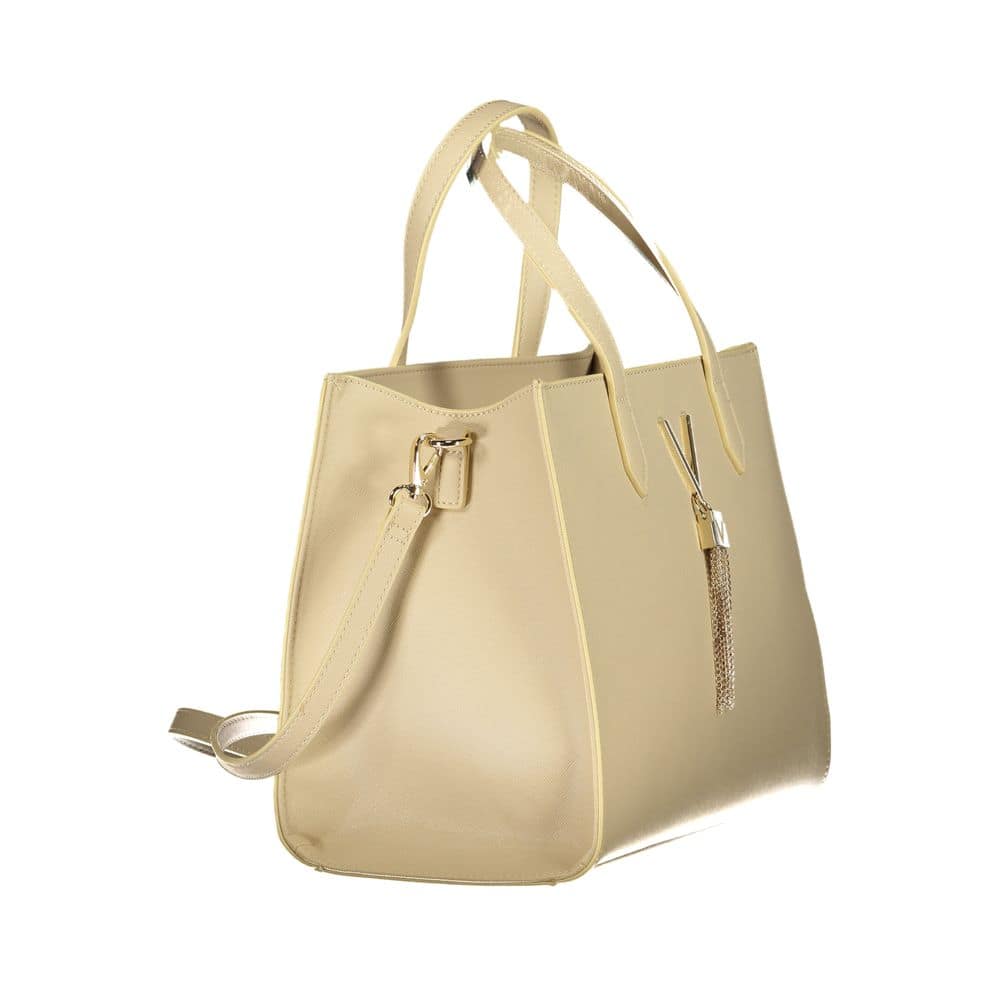 Mario Valentino Beige Polyurethane Women Handbag - Image 3