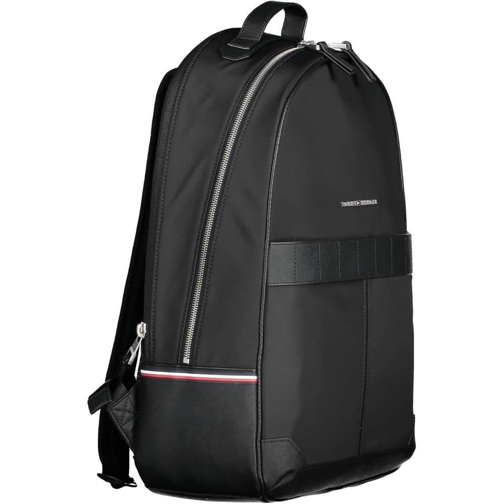 Tommy Hilfiger Black Polyester Men Backpack - Image 3