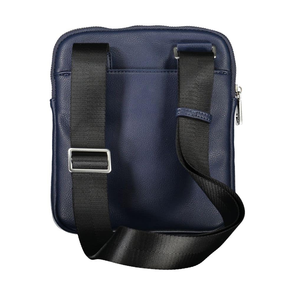 Guess Jeans Blue Polyurethane Men's Shoulder Bag - Image 3