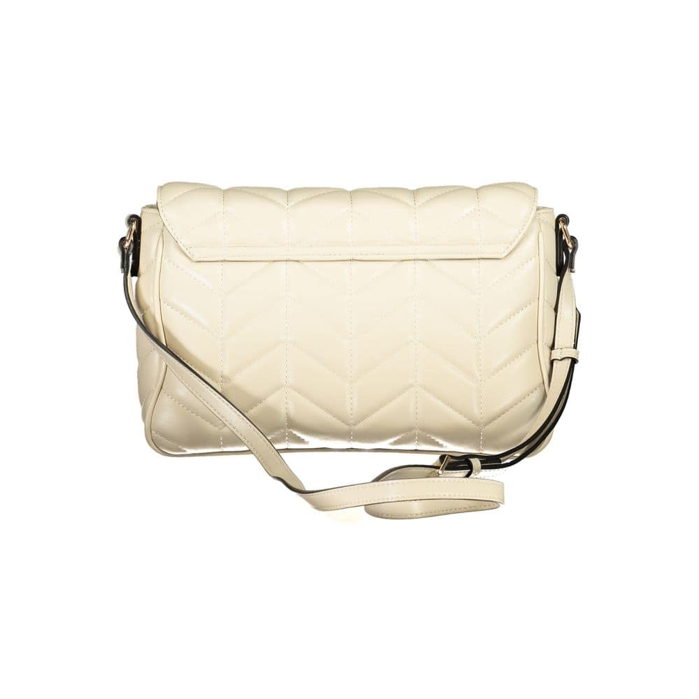 Mario Valentino Beige Polyurethane Women Shoulder Bag - Image 2
