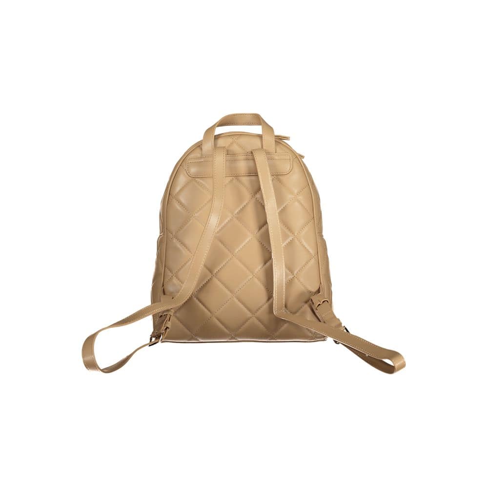 Mario Valentino Beige Polyurethane Women Backpack - Image 2
