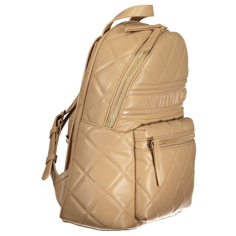 Mario Valentino Beige Polyurethane Women Backpack - Image 3