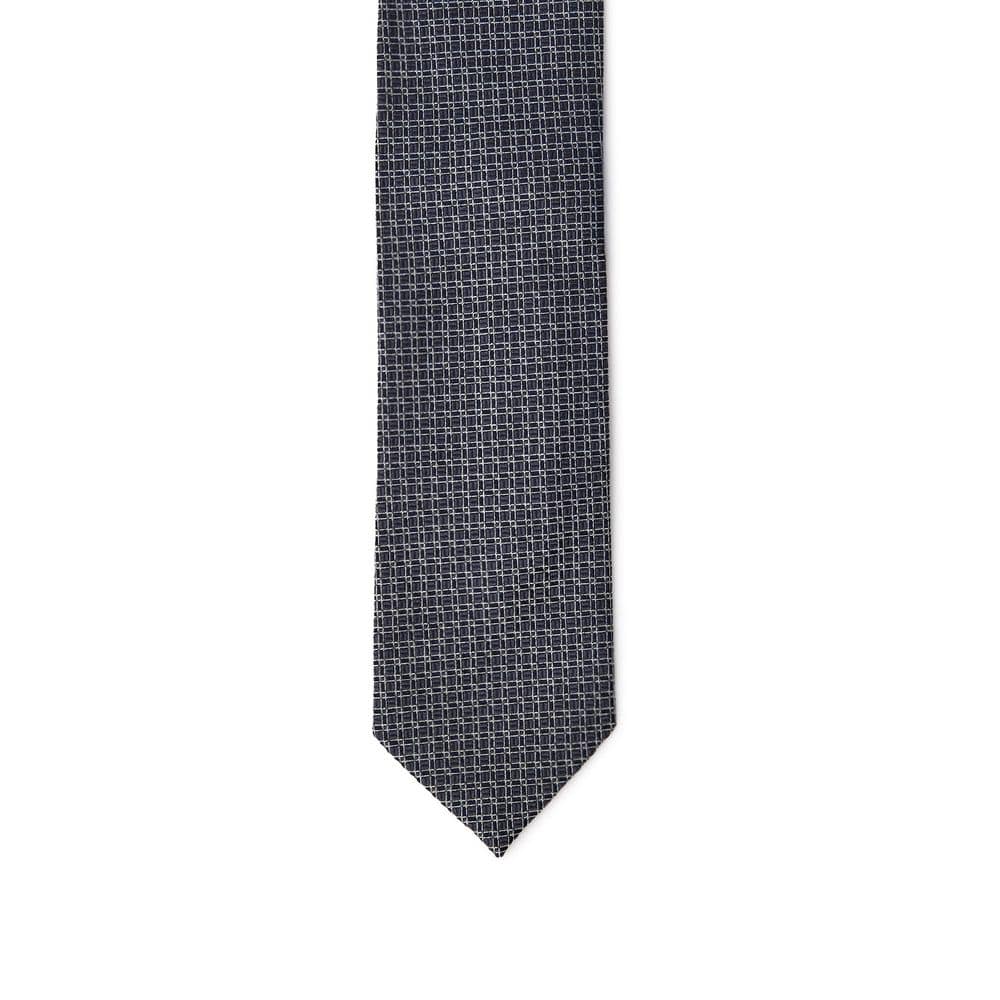 Jil Sander Gray Silk Tie - Image 3