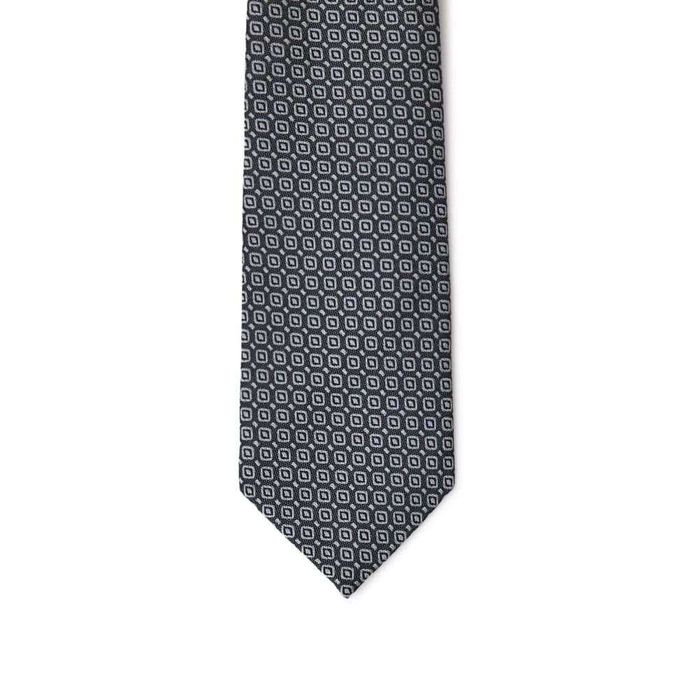 Jil Sander Gray Silk Tie - Image 3