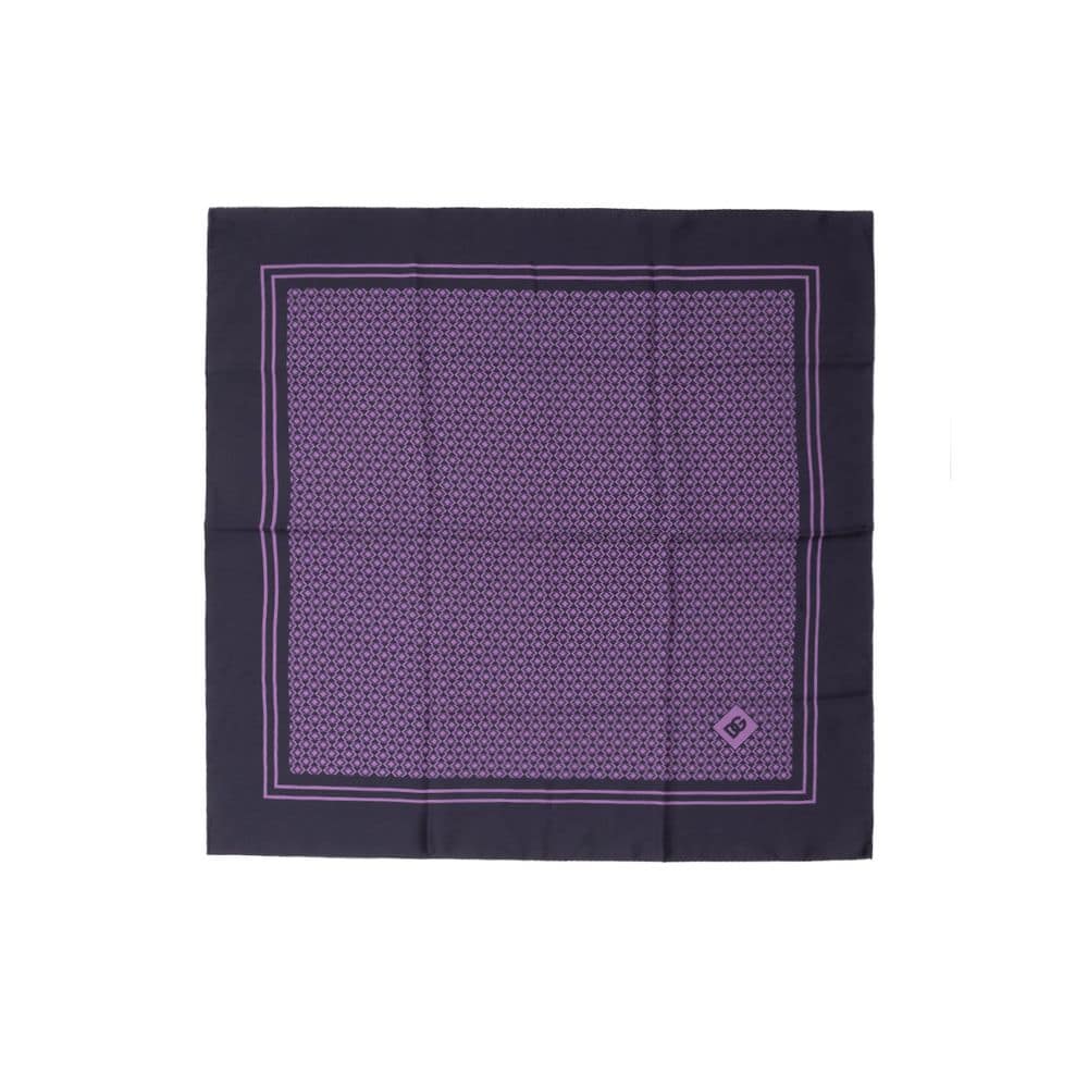 Dolce & Gabbana Purple Silk Pocket Square