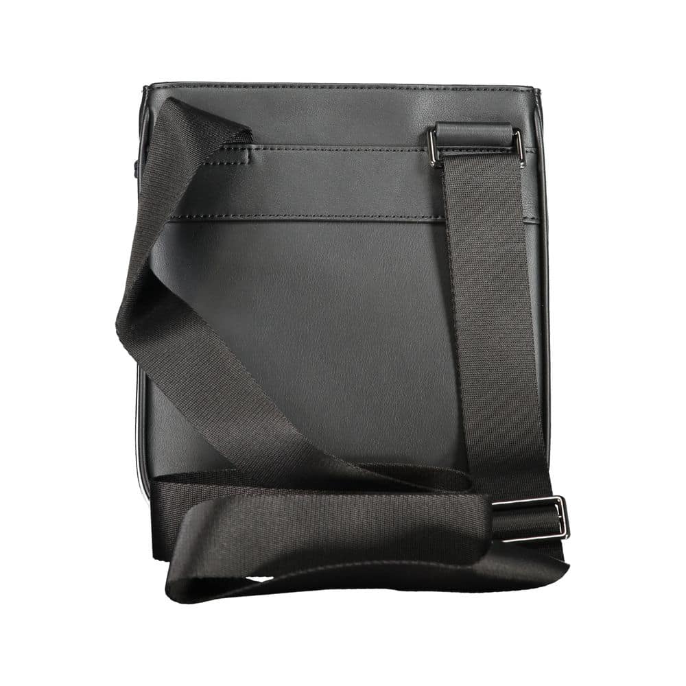 Tommy Hilfiger Black Polyurethane Men's Shoulder Bag - Image 2