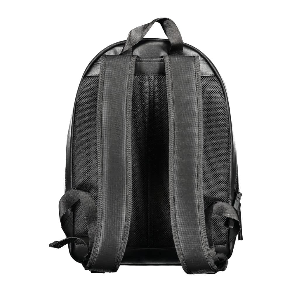 Tommy Hilfiger Black Polyurethane Men's Backpack - Image 2