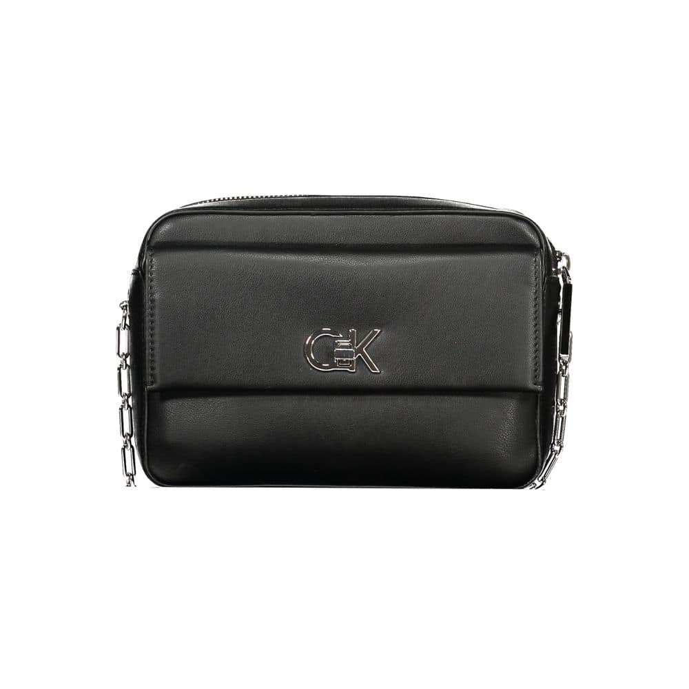 Calvin Klein Black Polyester Women Shoulder Bag