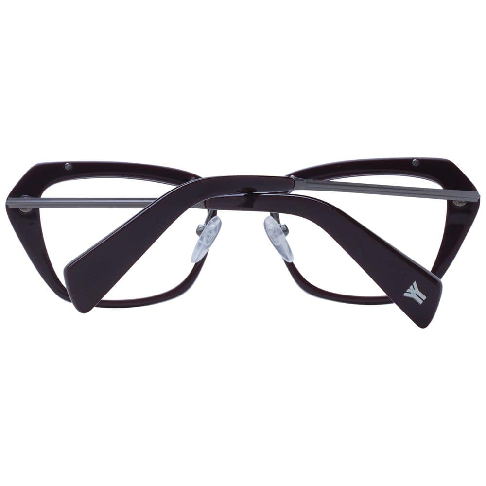 Yohji Yamamoto Burgundy Metal & Plastic Glasses (Frames) - Image 3