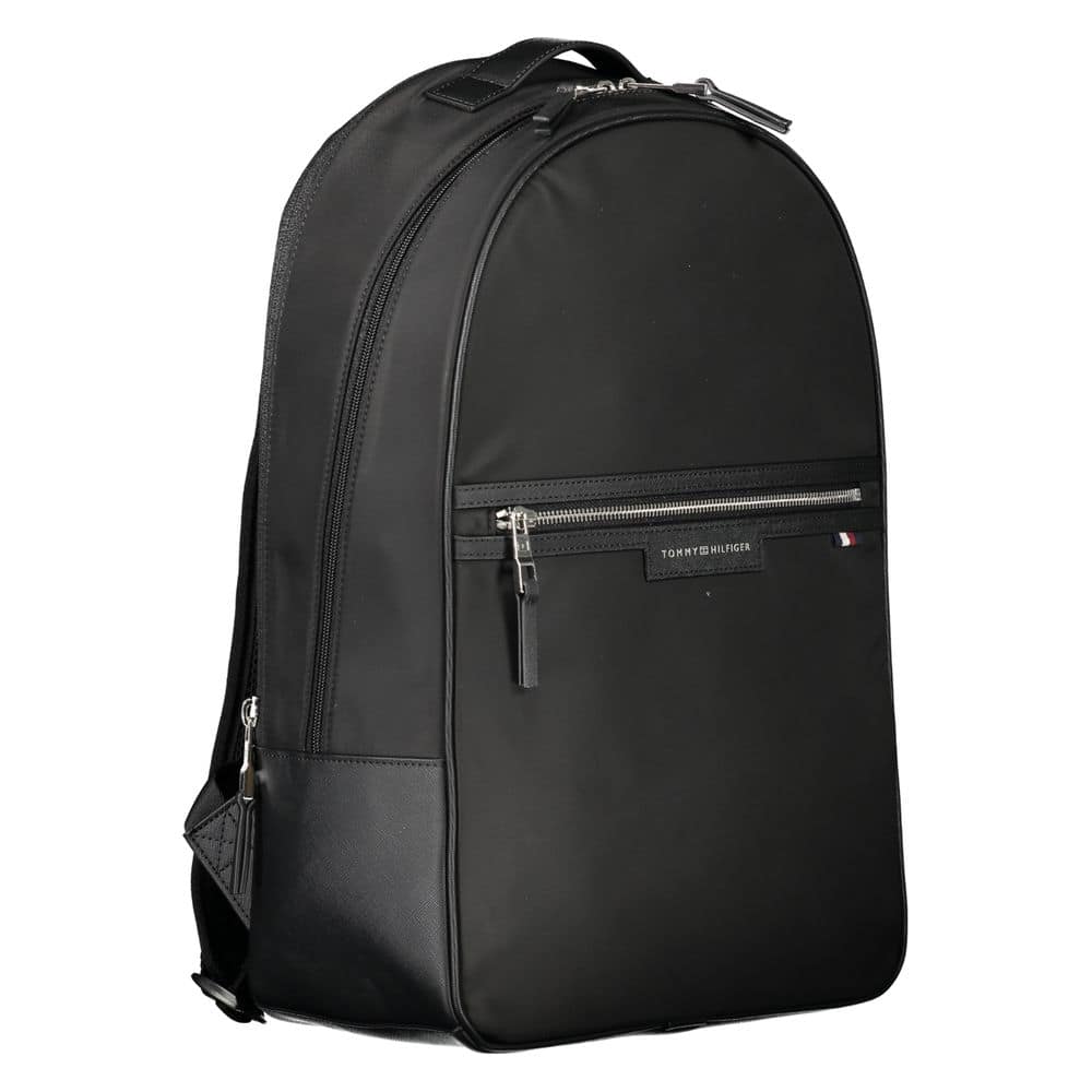 Tommy Hilfiger Black Polyester Men's Backpack - Image 3