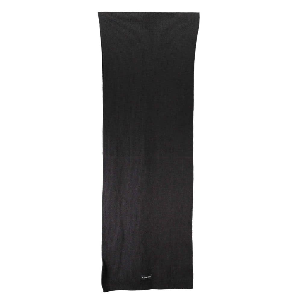 Calvin Klein Black Cotton Women Scarf - Image 3