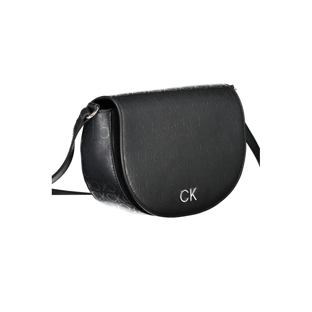 Calvin Klein Black Polyurethane Women Shoulder Bag - Image 3