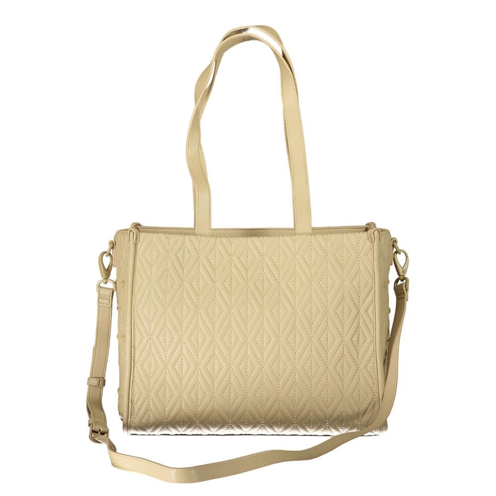 Mario Valentino Beige Polyurethane Women Handbag - Image 2