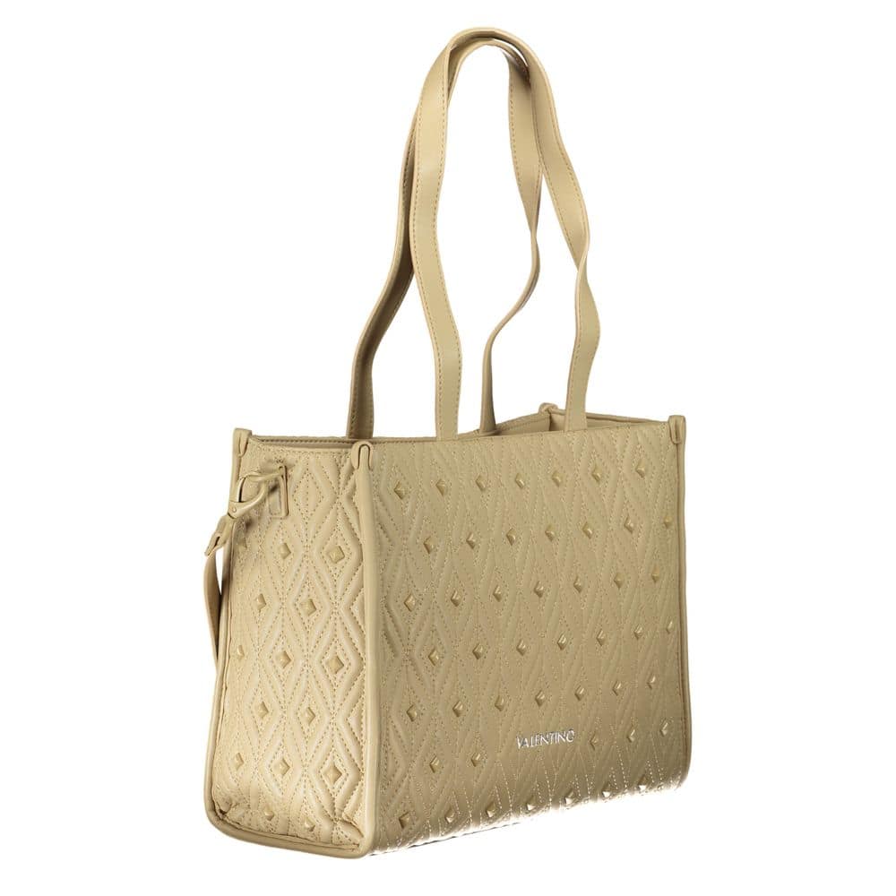 Mario Valentino Beige Polyurethane Women Handbag - Image 3