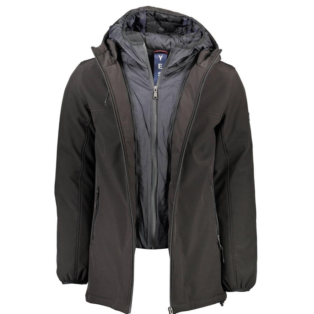 Yes Zee Black Polyester Jackets & Coat - Image 2