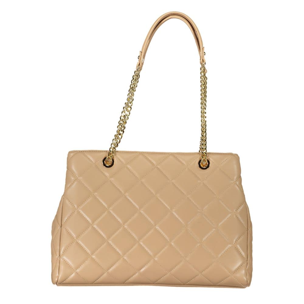 Mario Valentino Beige Polyurethane Women Handbag - Image 2