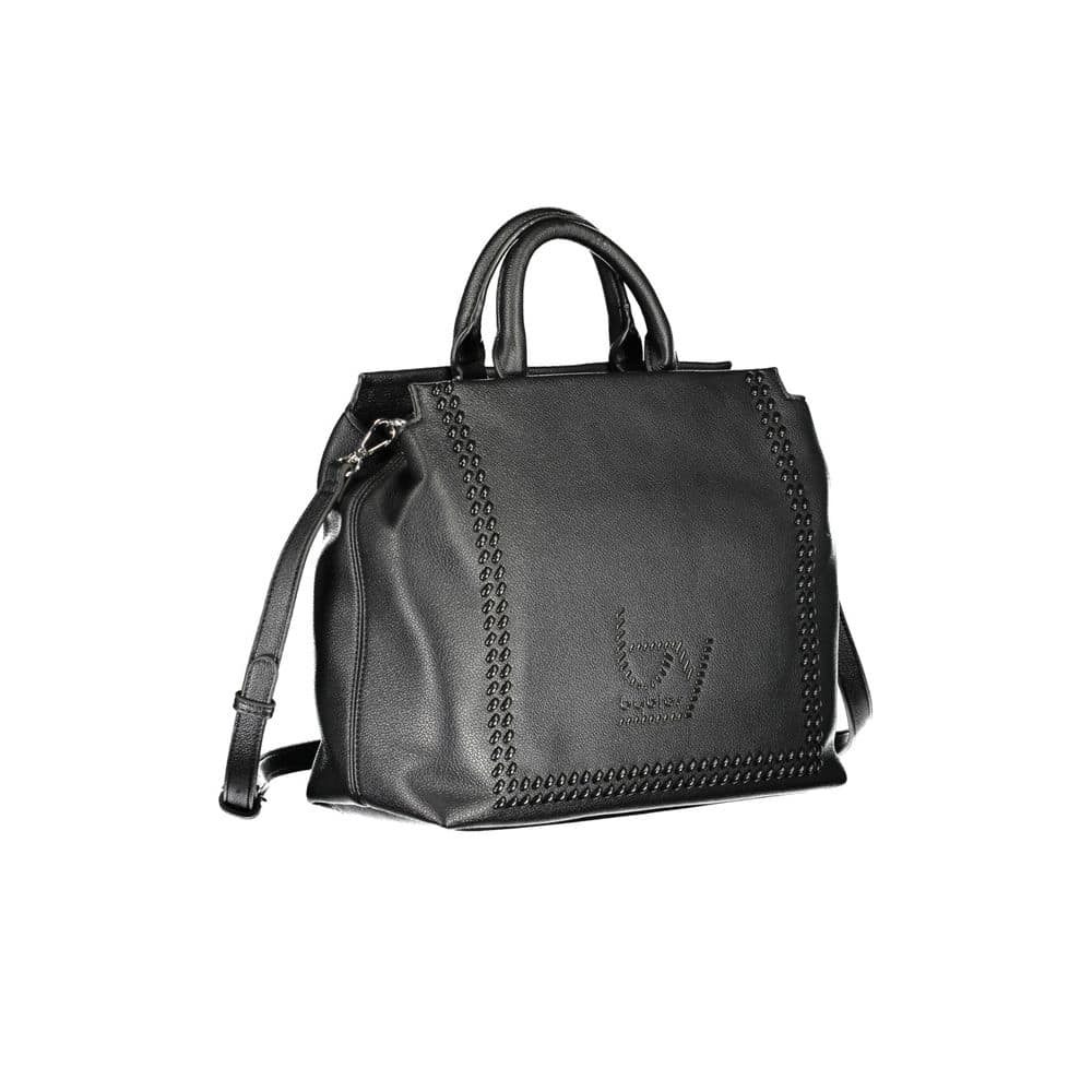 BYBLOS Black Polyurethane Women Handbag - Image 3