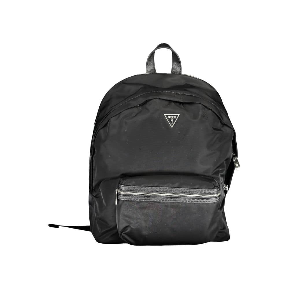 Guess Jeans Nero Nylon Men Backpack