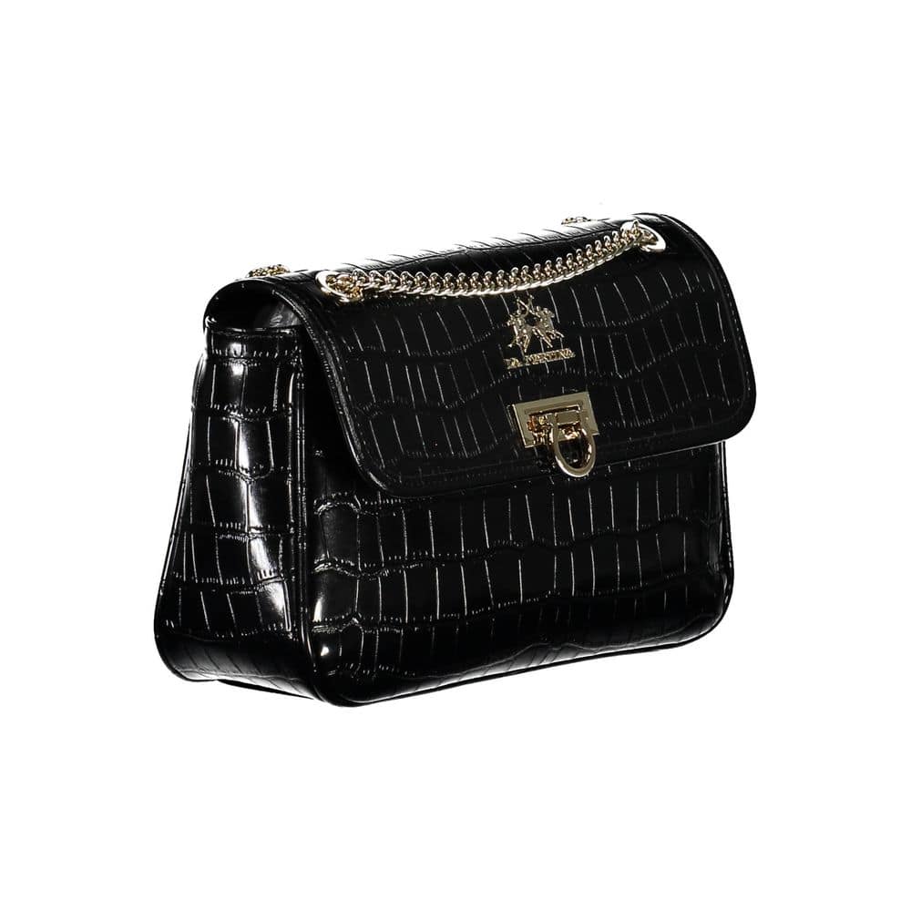 La Martina Nero Poliuretano Women Shoulder Bag - Image 3