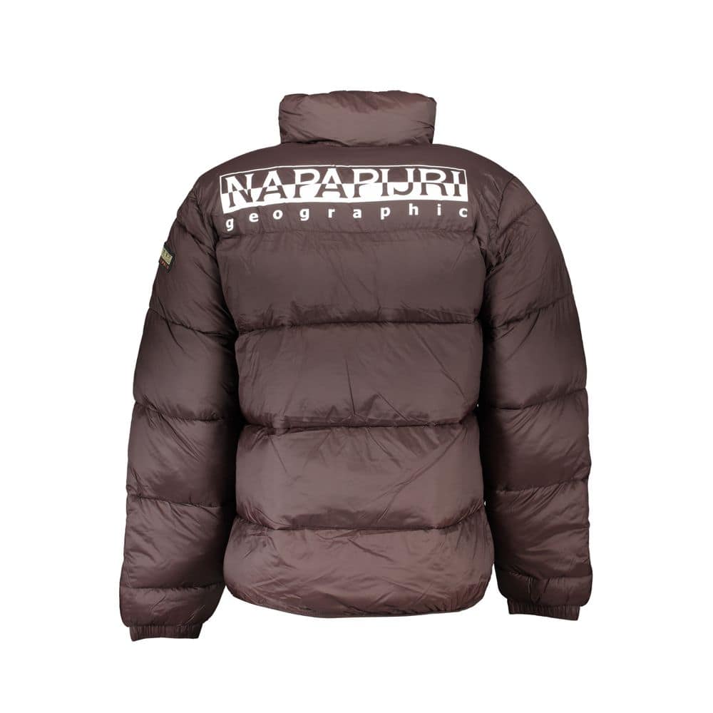 Napapijri Marrone Poliammide Men's Jacket - Image 2